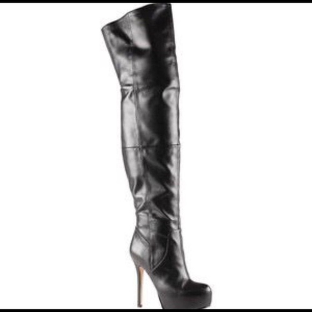 COPY - ALDO | LEATHER THIGH HIGH HEELED BOOTS